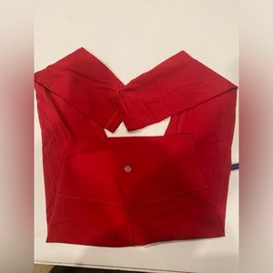 Red Align Lululemon leggings, size 2, 28 inches long